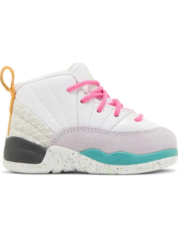 Кроссовки Air Jordan 12 Retro TD 'White Vapor Green' — изображение 1 из 4, белый