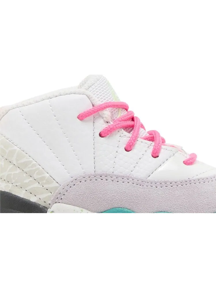 Кроссовки Air Jordan 12 Retro TD 'White Vapor Green' — изображение 2 из 4, белый
