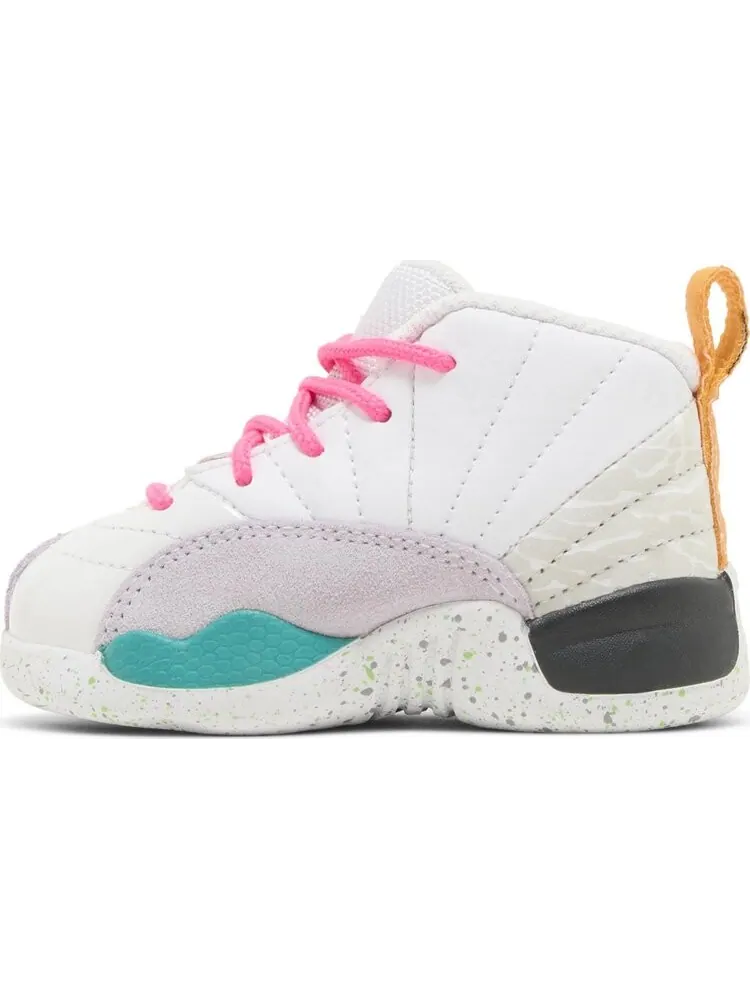Кроссовки Air Jordan 12 Retro TD 'White Vapor Green' — изображение 3 из 4, белый