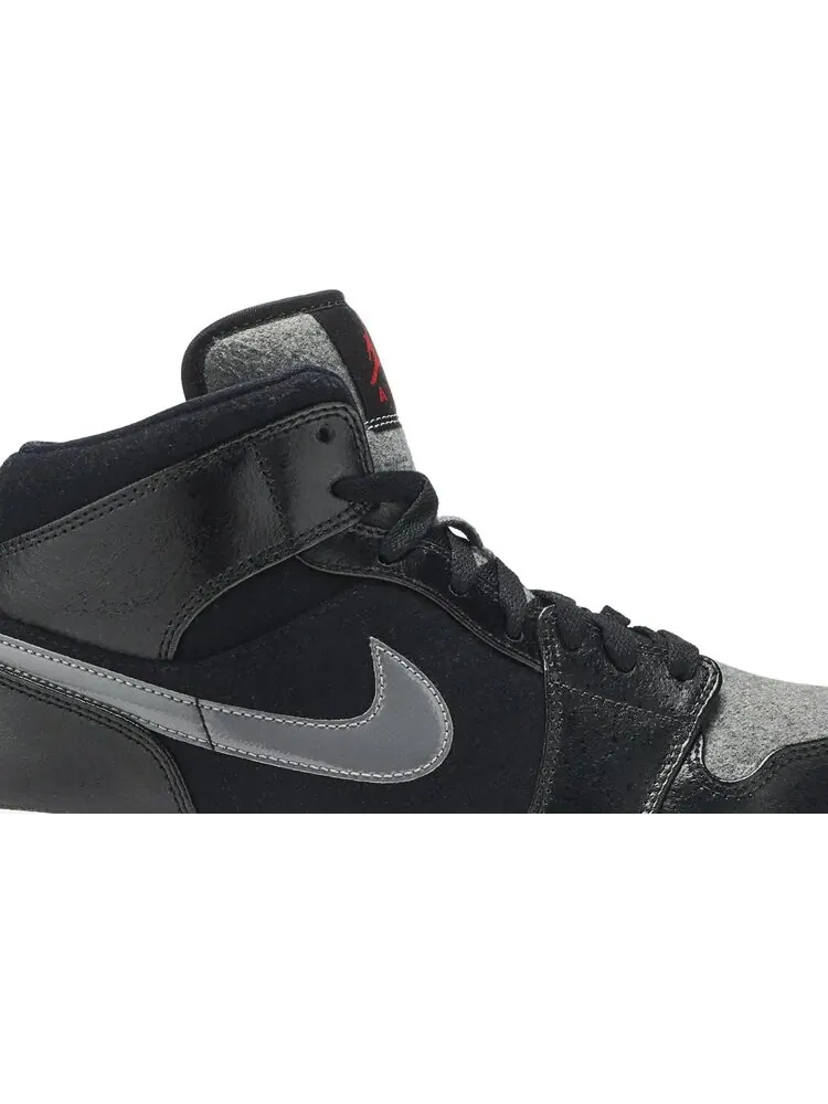 Кроссовки Air Jordan 1 Retro Mid SE Winterized — изображение 2 из 8, черный