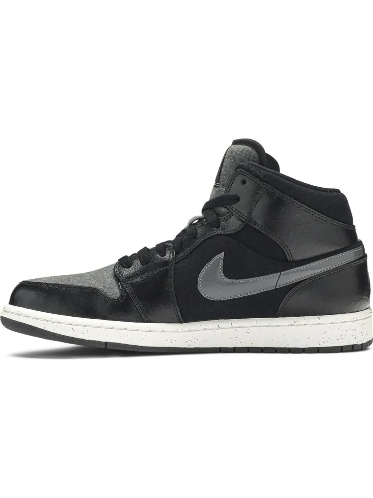 Кроссовки Air Jordan 1 Retro Mid SE Winterized — изображение 3 из 8, черный