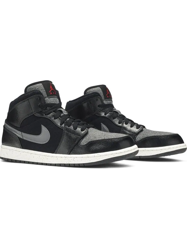 Кроссовки Air Jordan 1 Retro Mid SE Winterized — изображение 8 из 8, черный