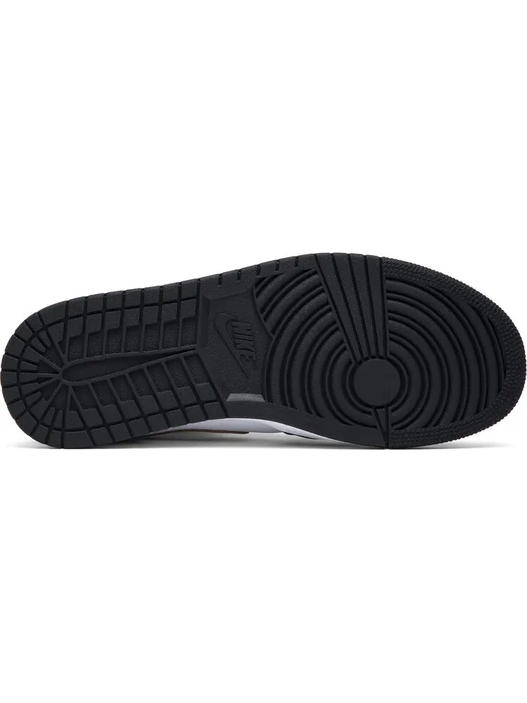 Кроссовки Air Jordan 1 Mid Patent Black Gold — изображение 4 из 8, черный