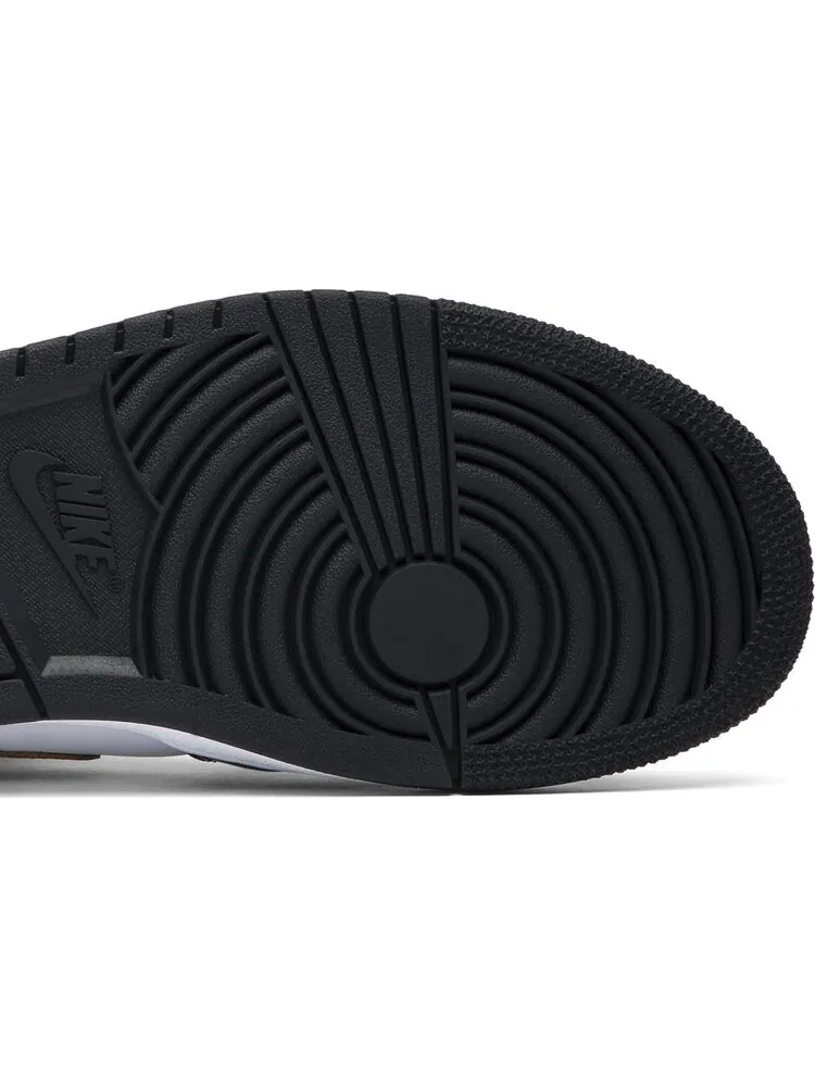 Кроссовки Air Jordan 1 Mid Patent Black Gold — изображение 5 из 8, черный