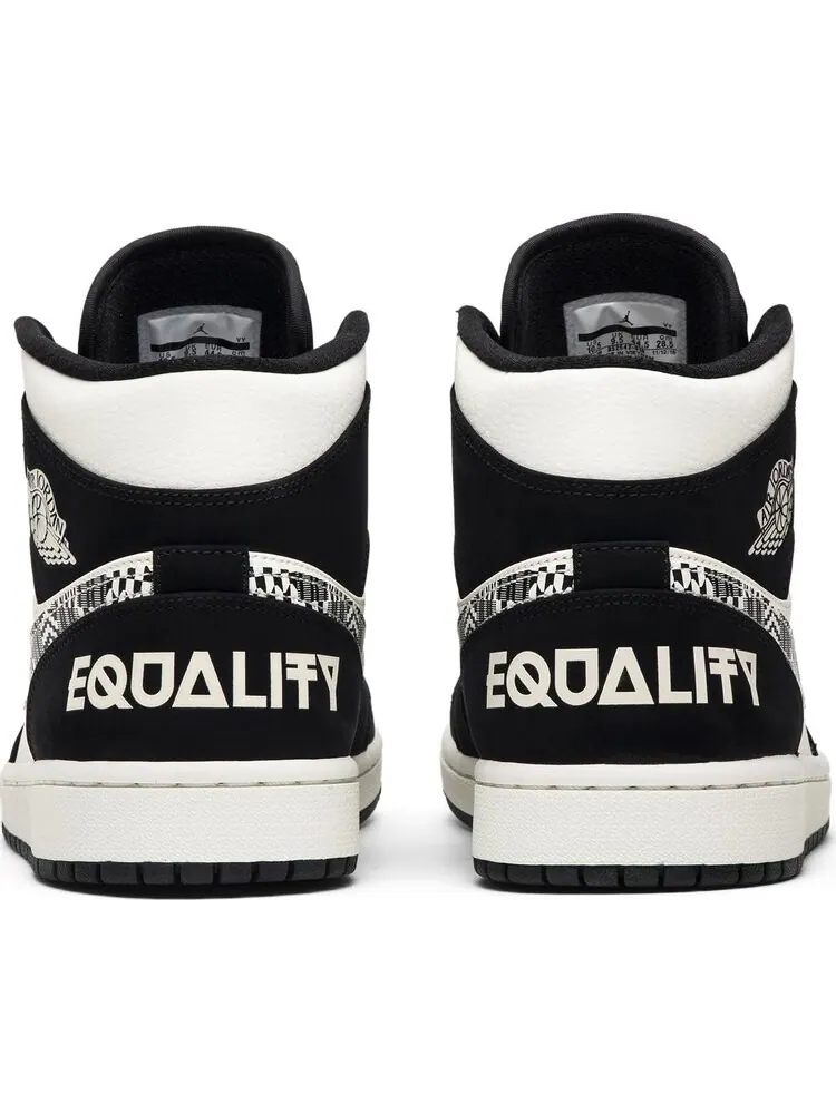 Кроссовки Air Jordan 1 Mid Melo SE Equality — изображение 6 из 8, черный