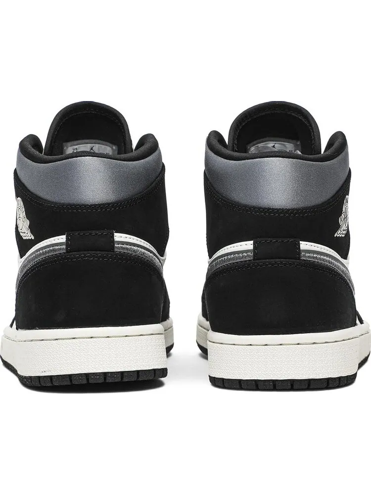 Кроссовки Air Jordan 1 Mid SE Satin Smoke Grey — изображение 6 из 8, серый
