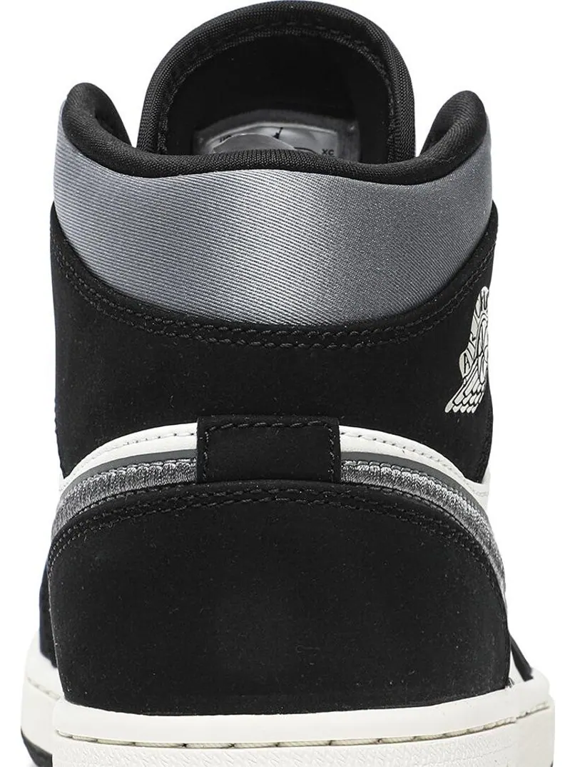 Кроссовки Air Jordan 1 Mid SE Satin Smoke Grey — изображение 7 из 8, серый