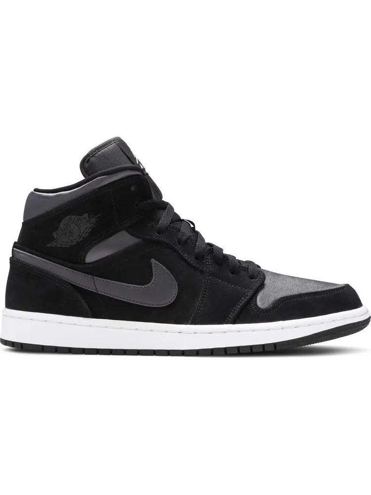 Кроссовки Air Jordan 1 Mid SE Nylon Black Grey — изображение 1 из 8, серый
