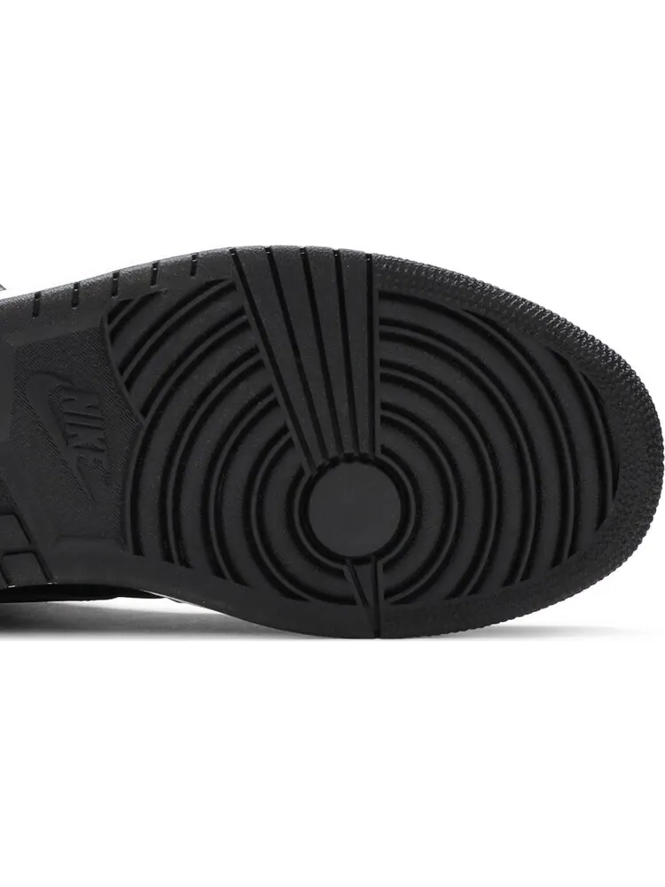 Кроссовки Air Jordan 1 Mid SE Nylon Black Grey — изображение 5 из 8, серый