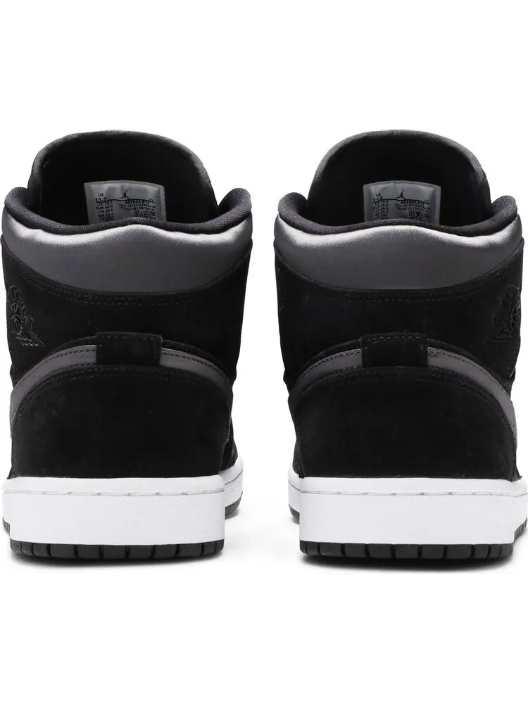 Кроссовки Air Jordan 1 Mid SE Nylon Black Grey — изображение 6 из 8, серый