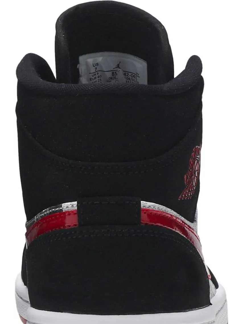 Кроссовки Air Jordan 1 Mid SE Newspaper Air Times — изображение 7 из 8, черный