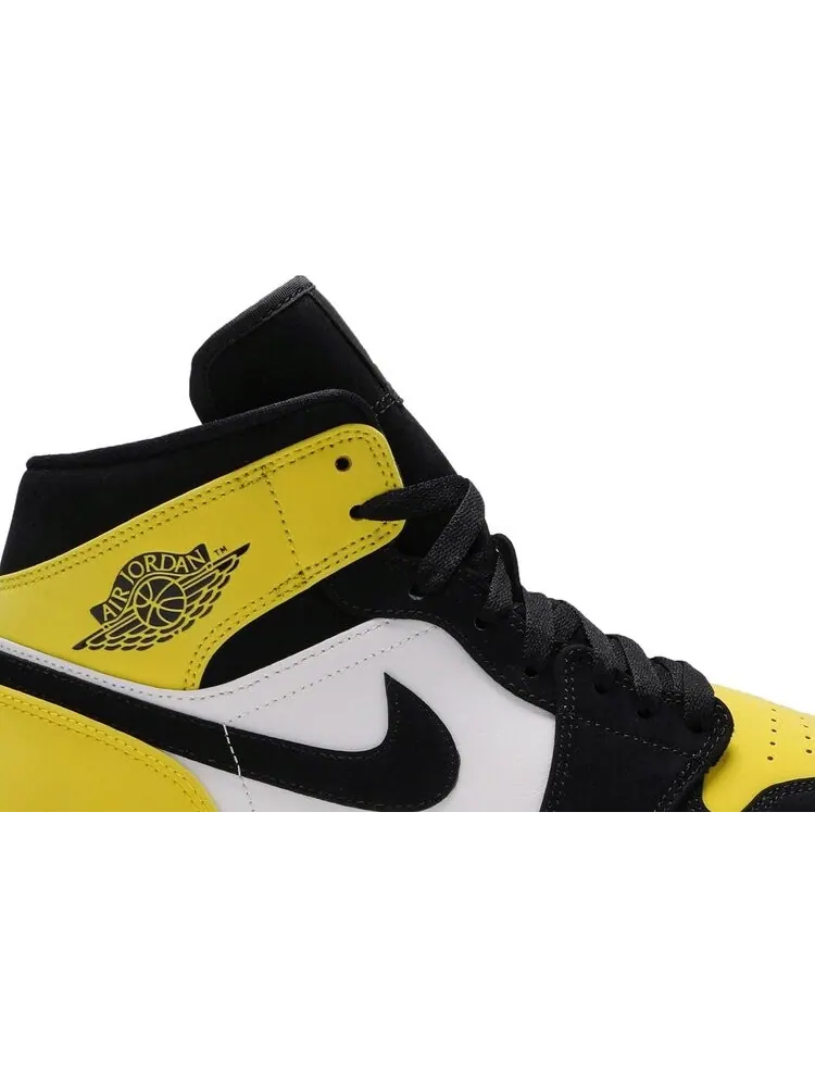 Кроссовки Air Jordan 1 Mid SE Yellow Toe — изображение 2 из 8, черный