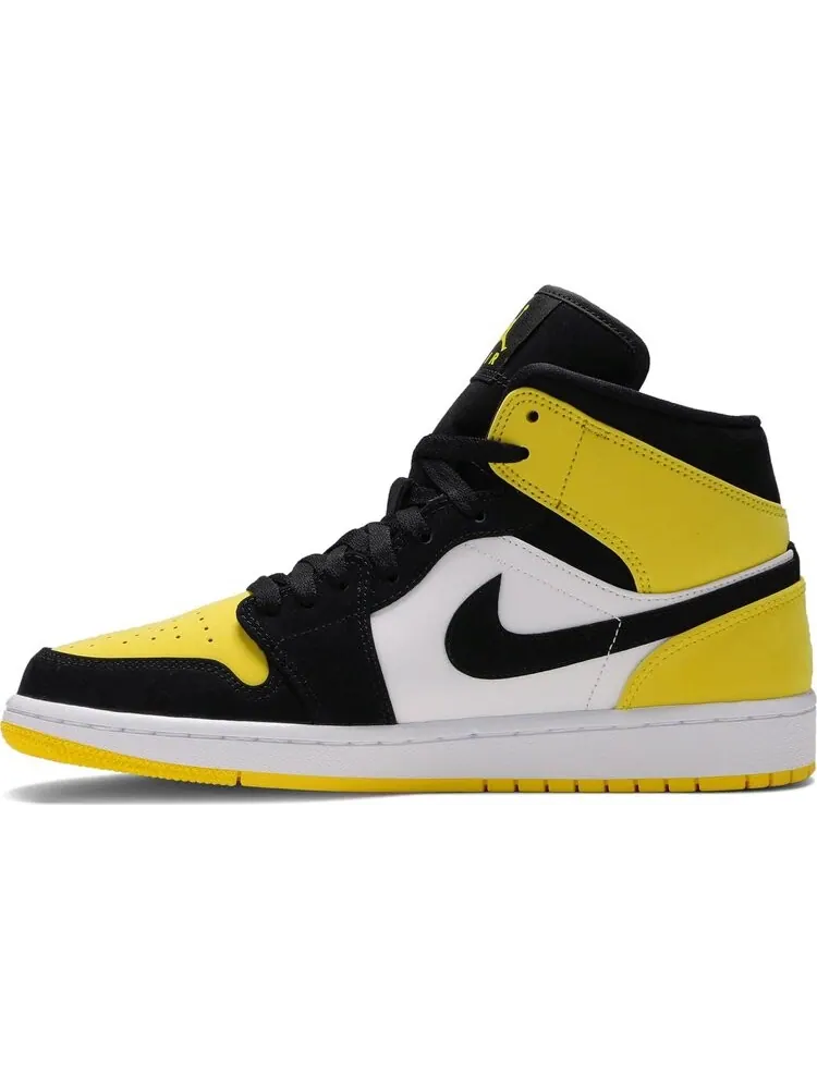 Кроссовки Air Jordan 1 Mid SE Yellow Toe — изображение 3 из 8, черный