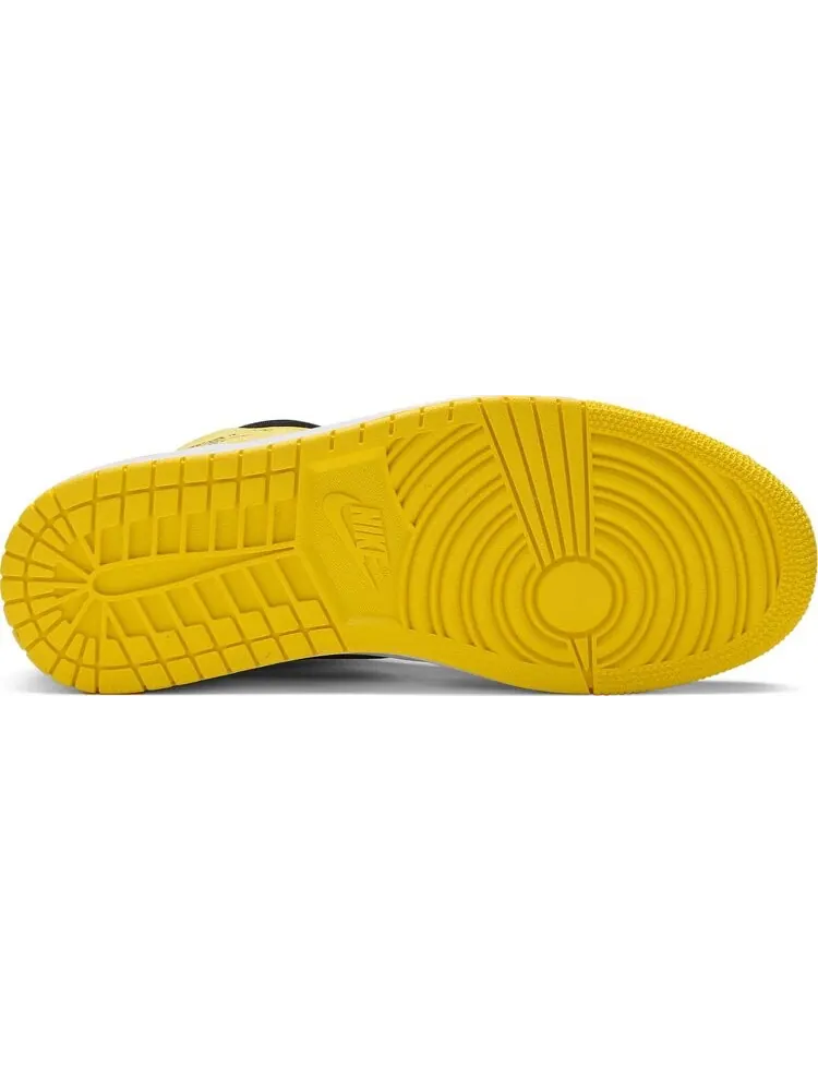 Кроссовки Air Jordan 1 Mid SE Yellow Toe — изображение 4 из 8, черный