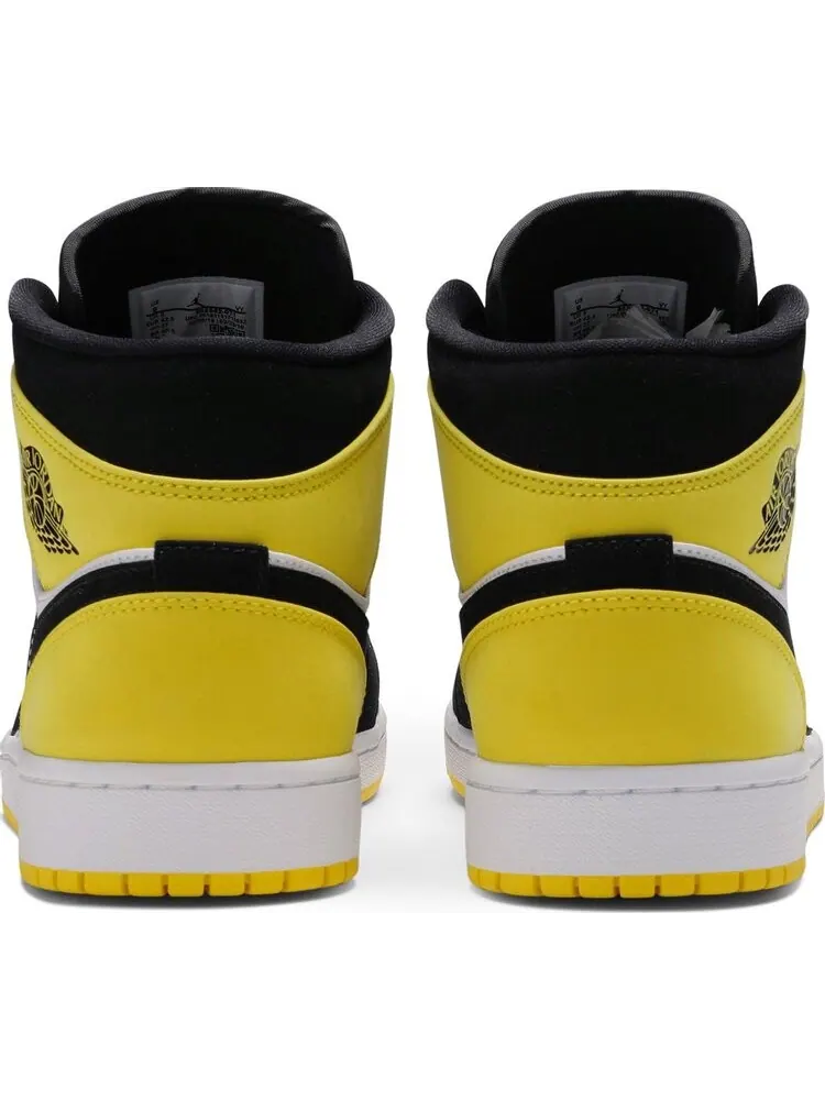 Кроссовки Air Jordan 1 Mid SE Yellow Toe — изображение 6 из 8, черный