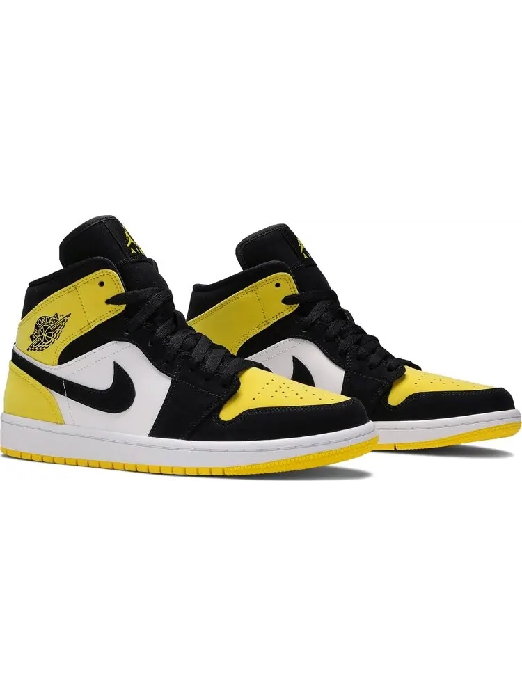 Кроссовки Air Jordan 1 Mid SE Yellow Toe — изображение 8 из 8, черный