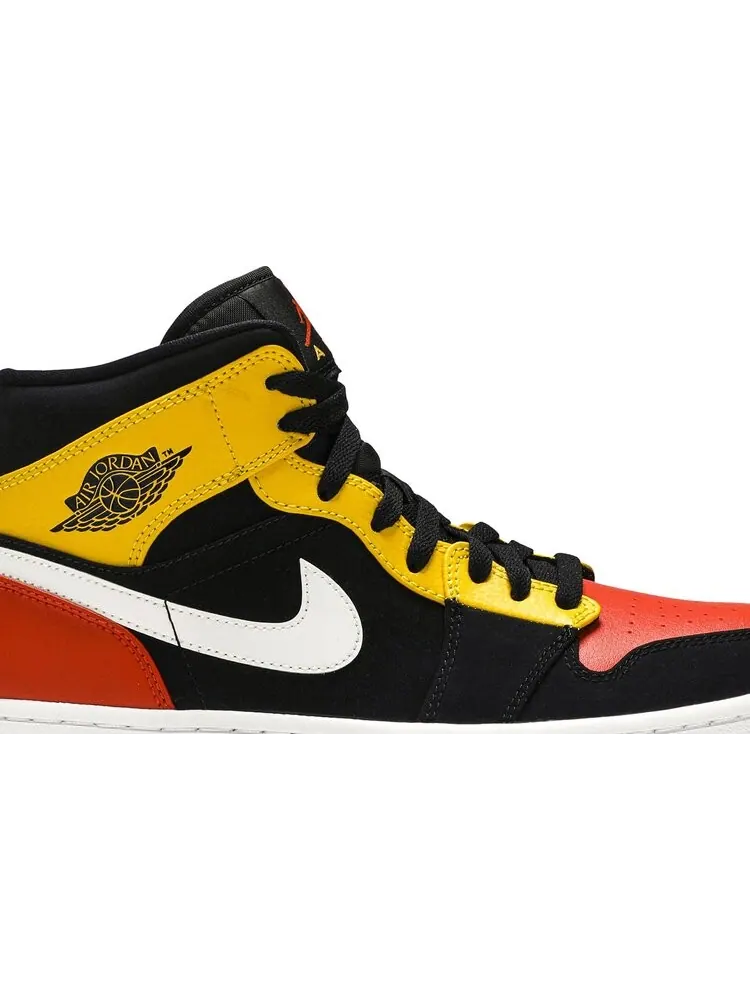 Кроссовки Air Jordan 1 Mid SE Amarillo — изображение 2 из 8, черный