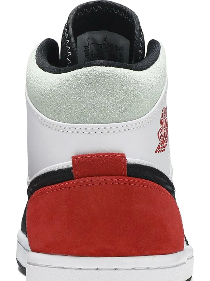 Кроссовки Air Jordan 1 Mid SE Red Black Toe — изображение 7 из 8, красный