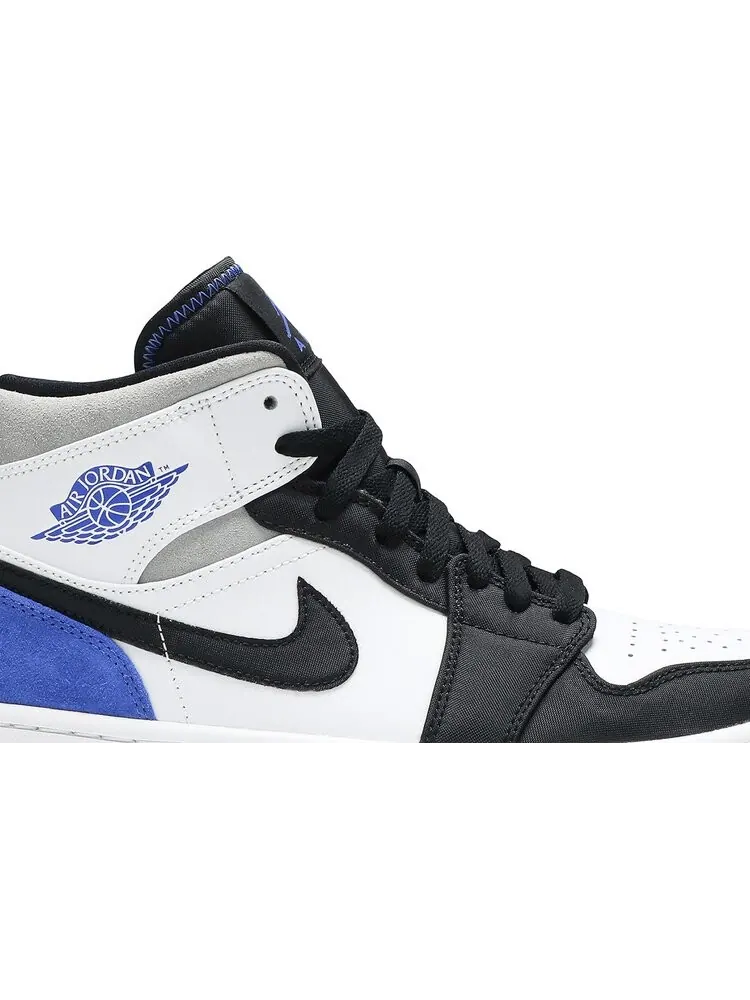 Кроссовки Air Jordan 1 Mid SE Royal Black Toe — изображение 2 из 8, синий
