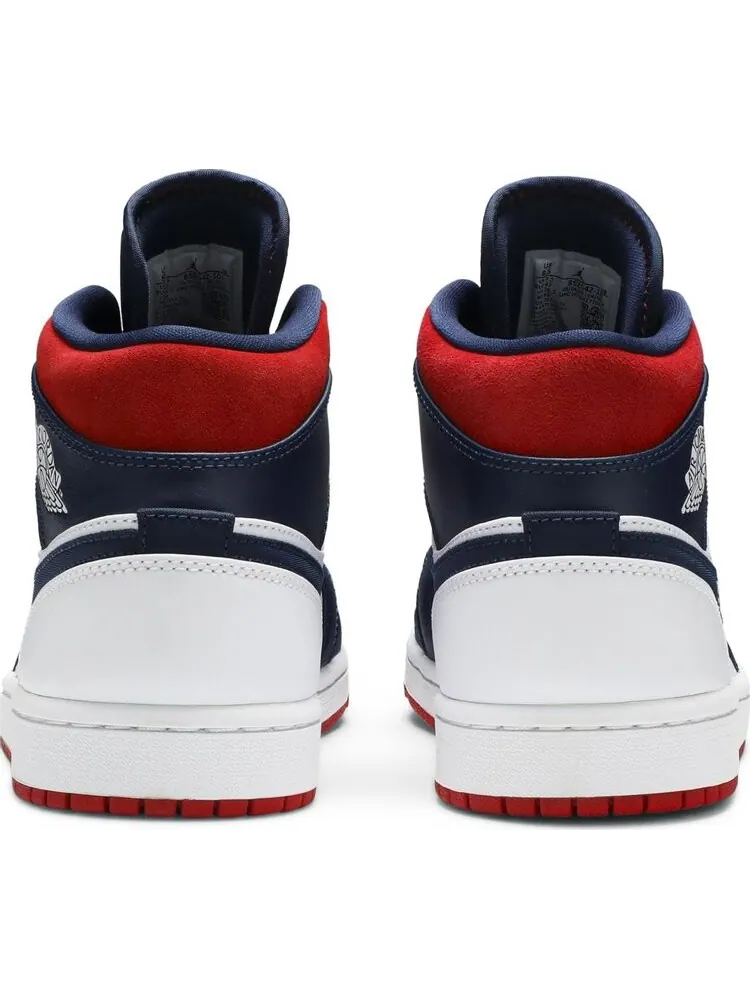 Кроссовки Air Jordan 1 Mid SE Olympic — изображение 6 из 8, белый