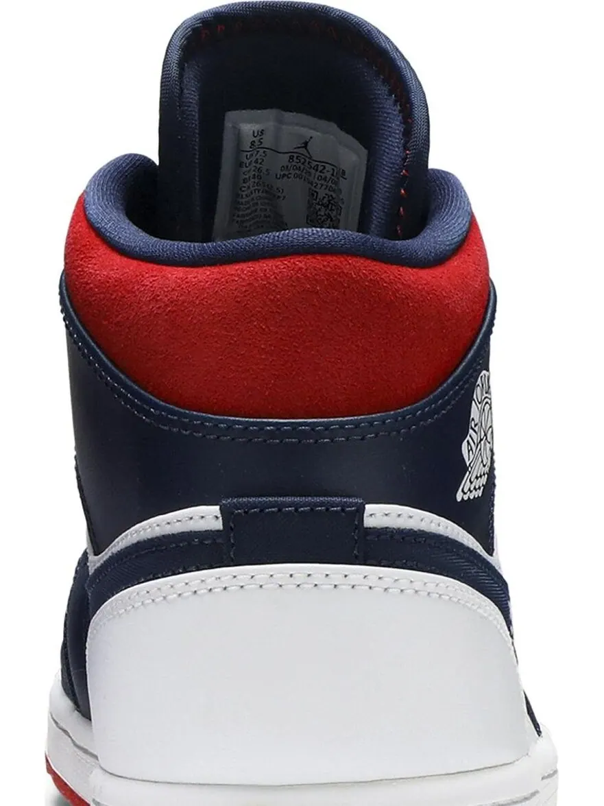 Кроссовки Air Jordan 1 Mid SE Olympic — изображение 7 из 8, белый