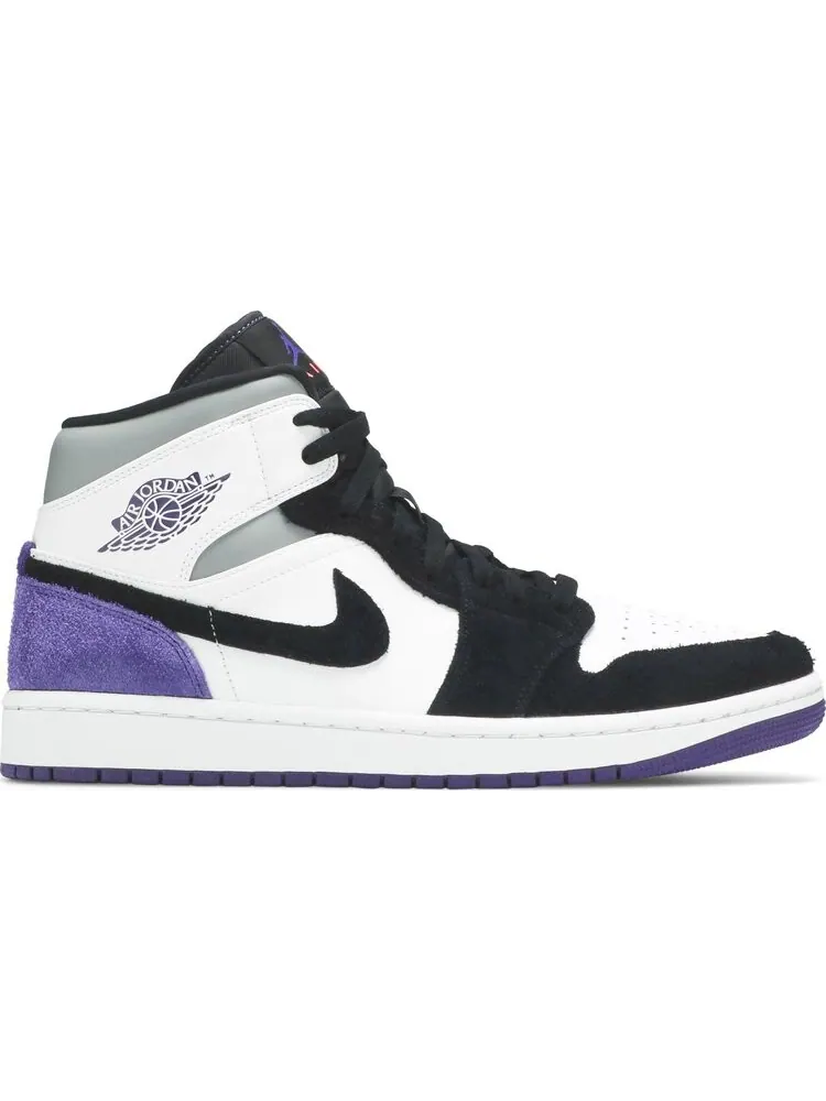 Кроссовки Air Jordan 1 Mid SE Varsity Purple — изображение 1 из 8, белый