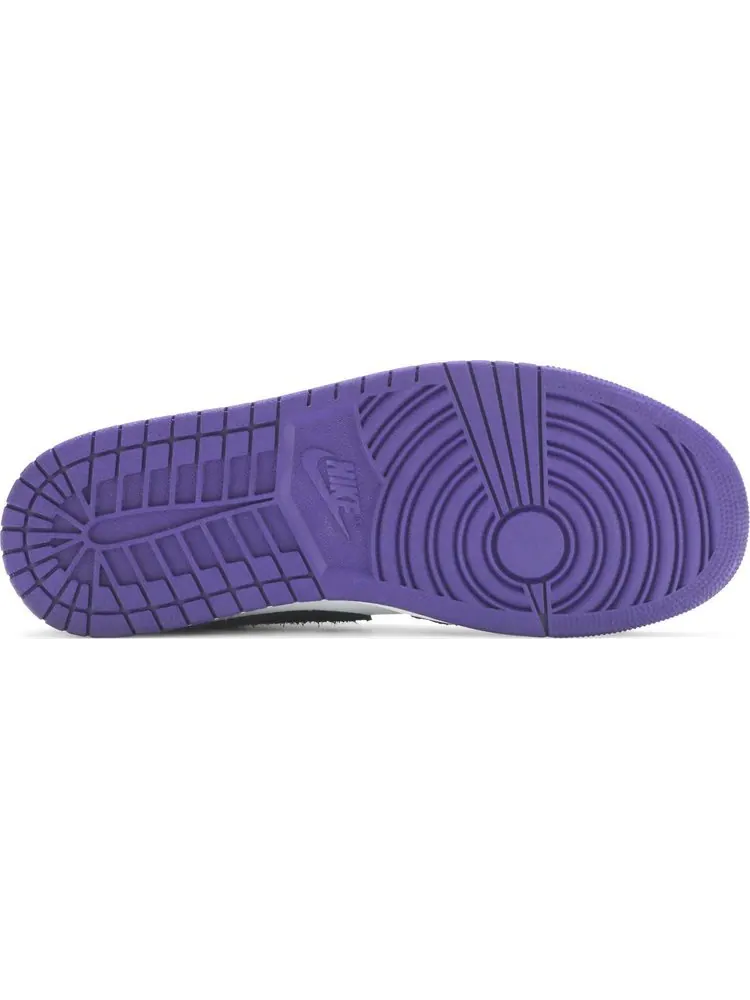 Кроссовки Air Jordan 1 Mid SE Varsity Purple — изображение 4 из 8, белый