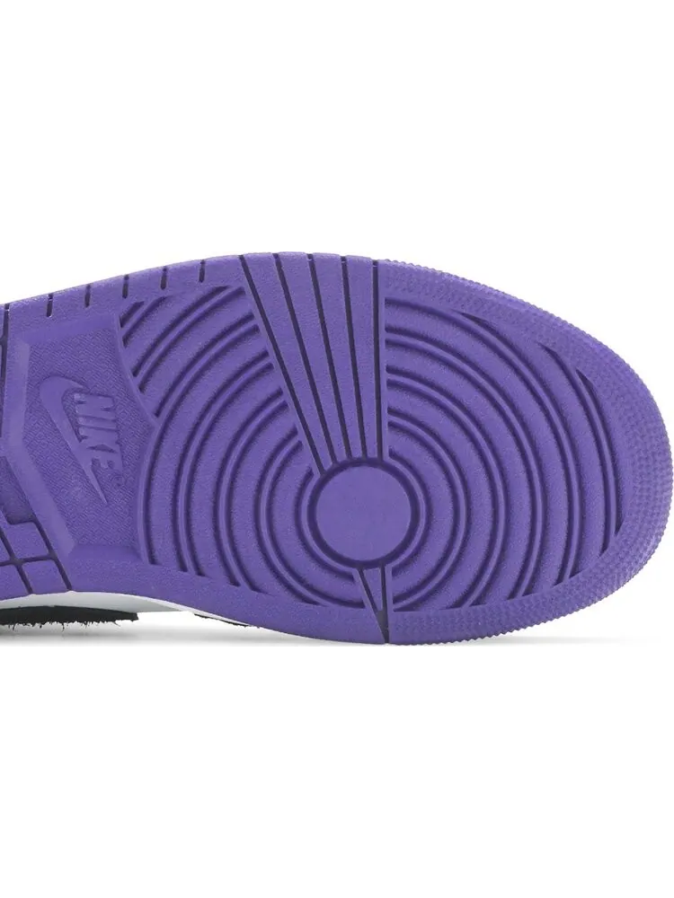 Кроссовки Air Jordan 1 Mid SE Varsity Purple — изображение 5 из 8, белый