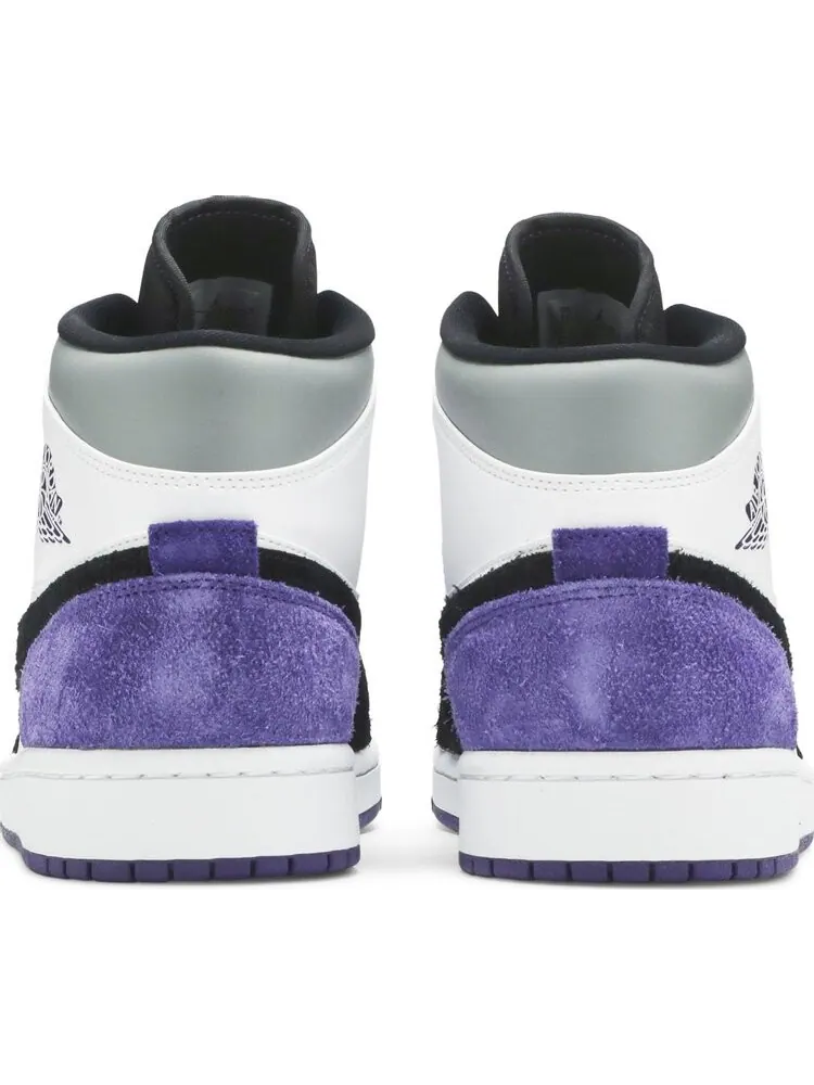 Кроссовки Air Jordan 1 Mid SE Varsity Purple — изображение 6 из 8, белый