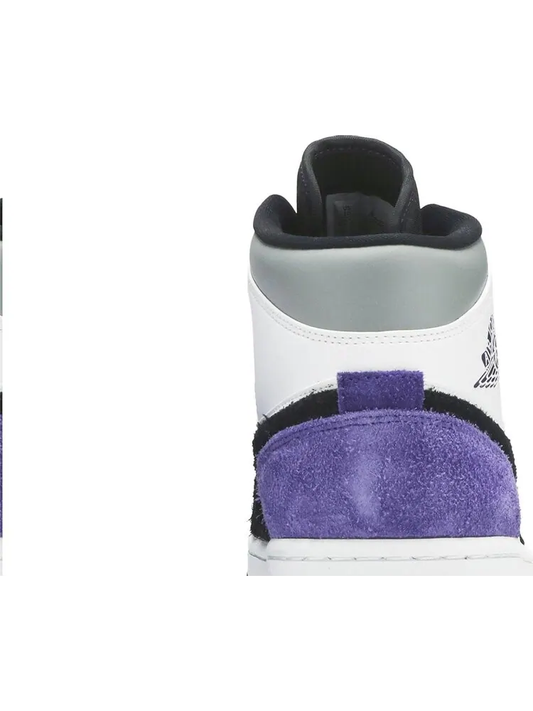 Кроссовки Air Jordan 1 Mid SE Varsity Purple — изображение 7 из 8, белый