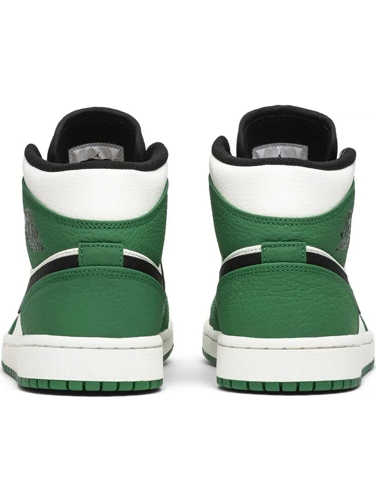 Кроссовки Air Jordan 1 Mid Pine — изображение 6 из 8, белый зеленый