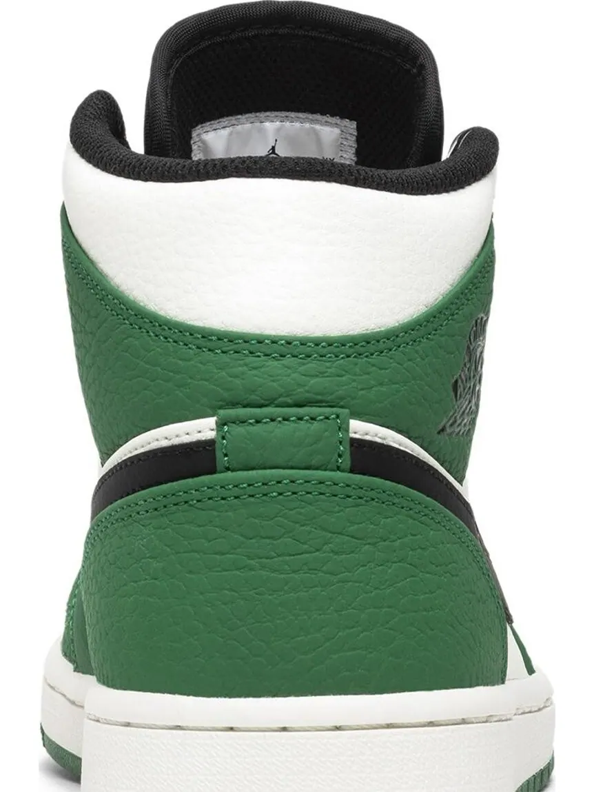 Кроссовки Air Jordan 1 Mid Pine — изображение 7 из 8, белый зеленый