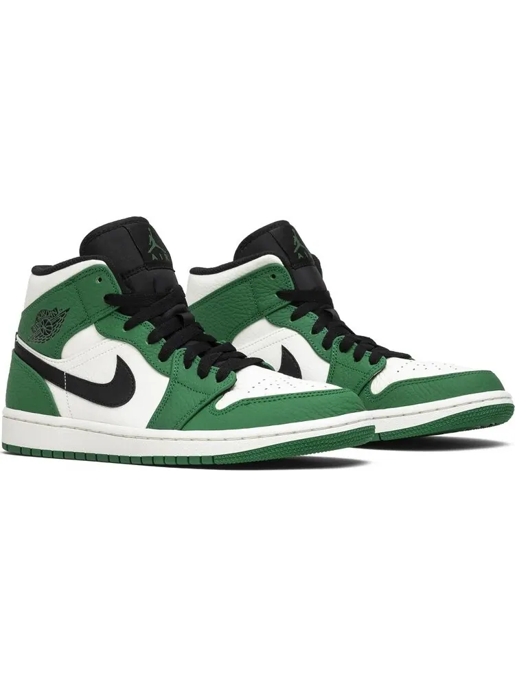 Кроссовки Air Jordan 1 Mid Pine — изображение 8 из 8, белый зеленый