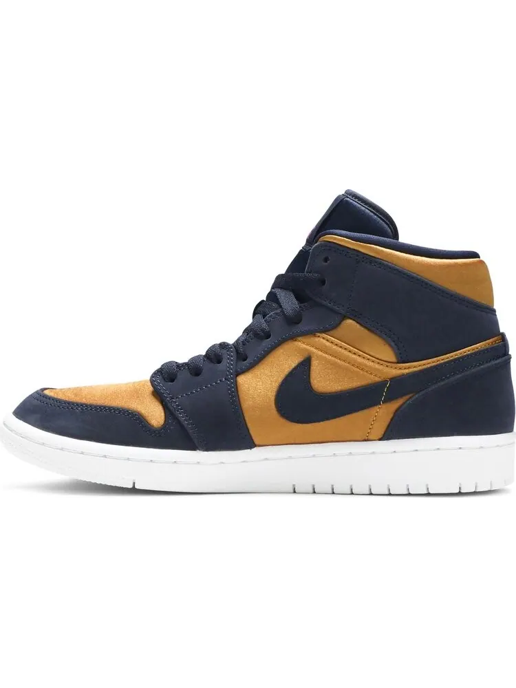 Кроссовки Air Jordan 1 Mid SE Premium Stain Gold — изображение 3 из 8, золото