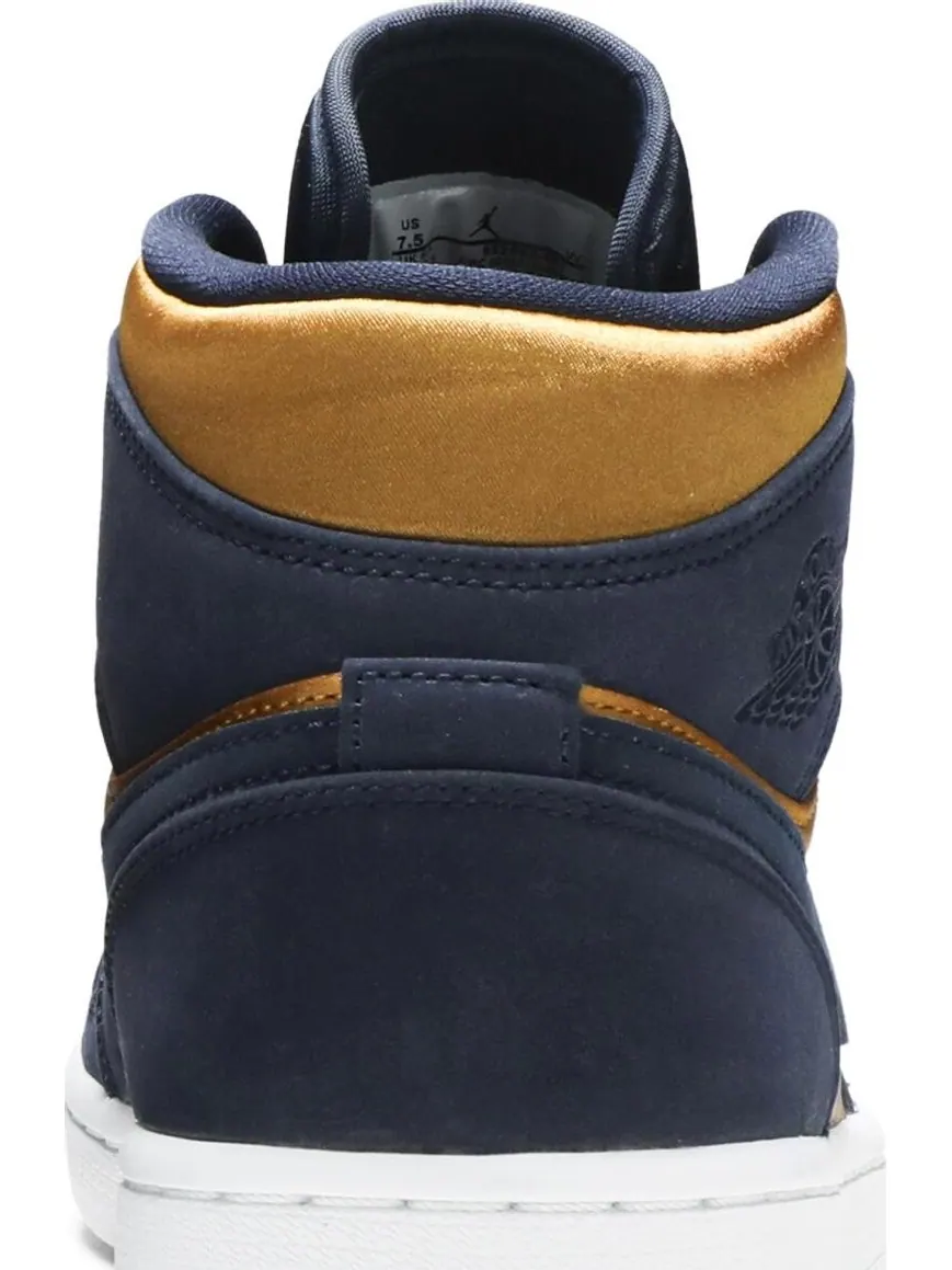 Кроссовки Air Jordan 1 Mid SE Premium Stain Gold — изображение 7 из 8, золото