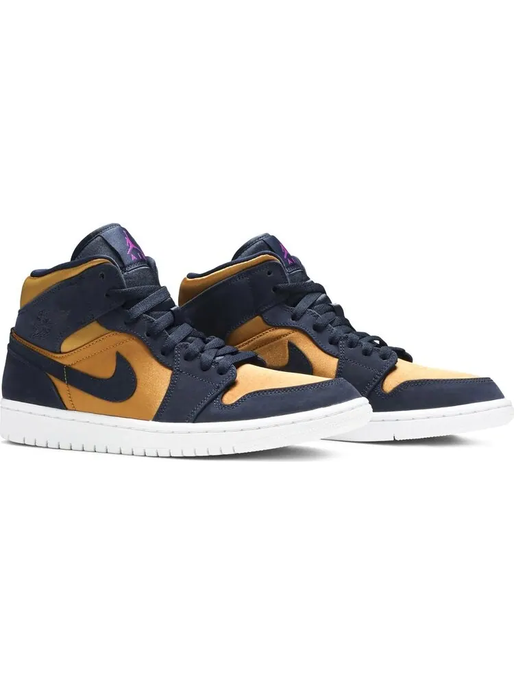 Кроссовки Air Jordan 1 Mid SE Premium Stain Gold — изображение 8 из 8, золото