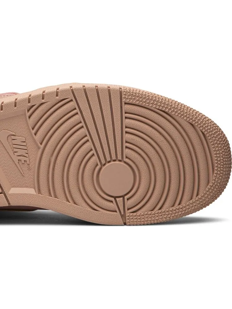 Кроссовки Air Jordan 1 Mid Coral Gold — изображение 5 из 8, розовый