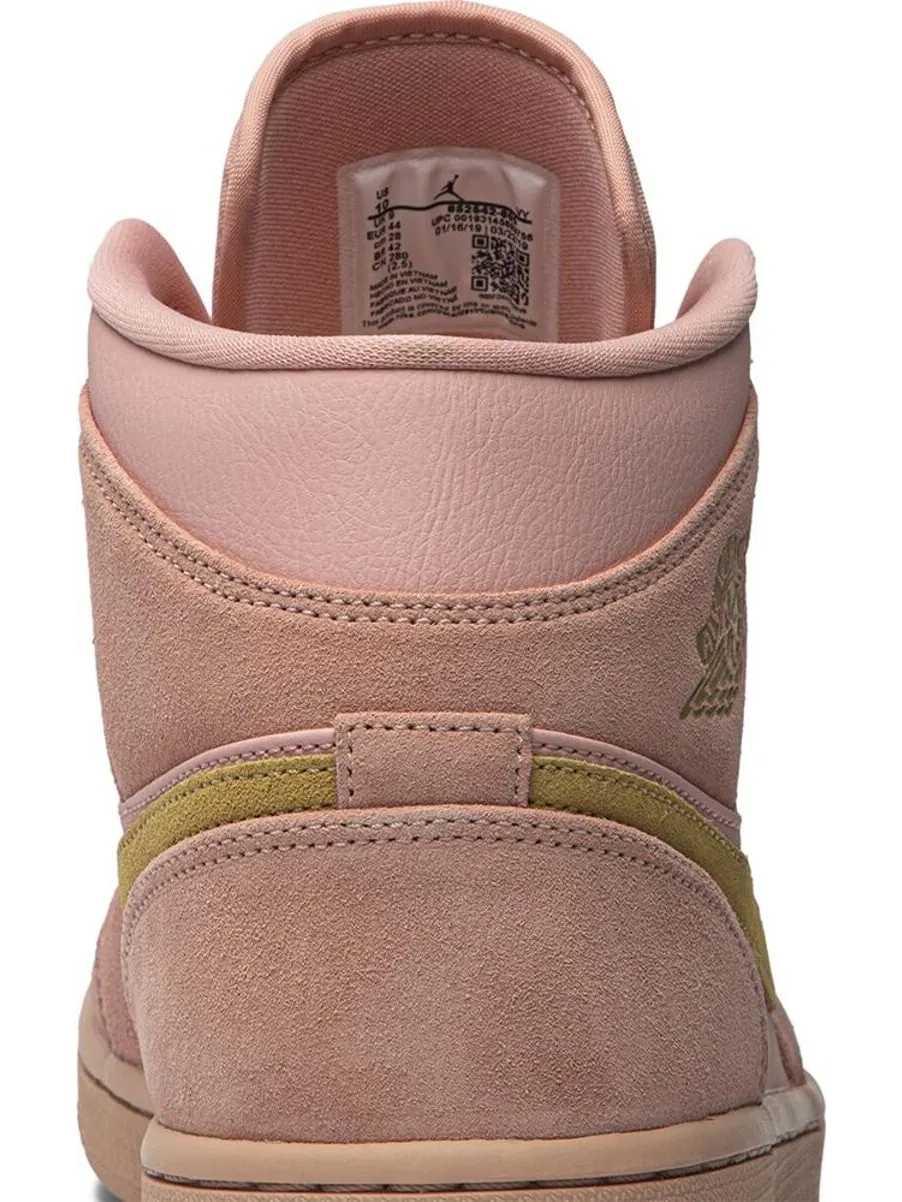 Кроссовки Air Jordan 1 Mid Coral Gold — изображение 7 из 8, розовый