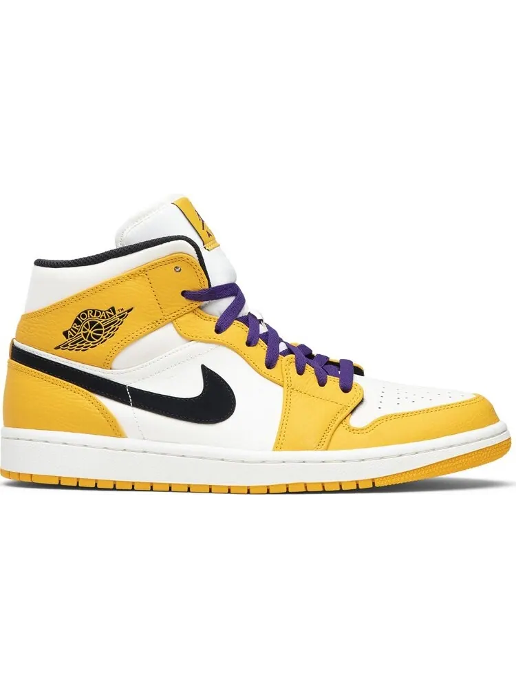 Кроссовки Air Jordan 1 Mid Lakers — изображение 1 из 8, золото