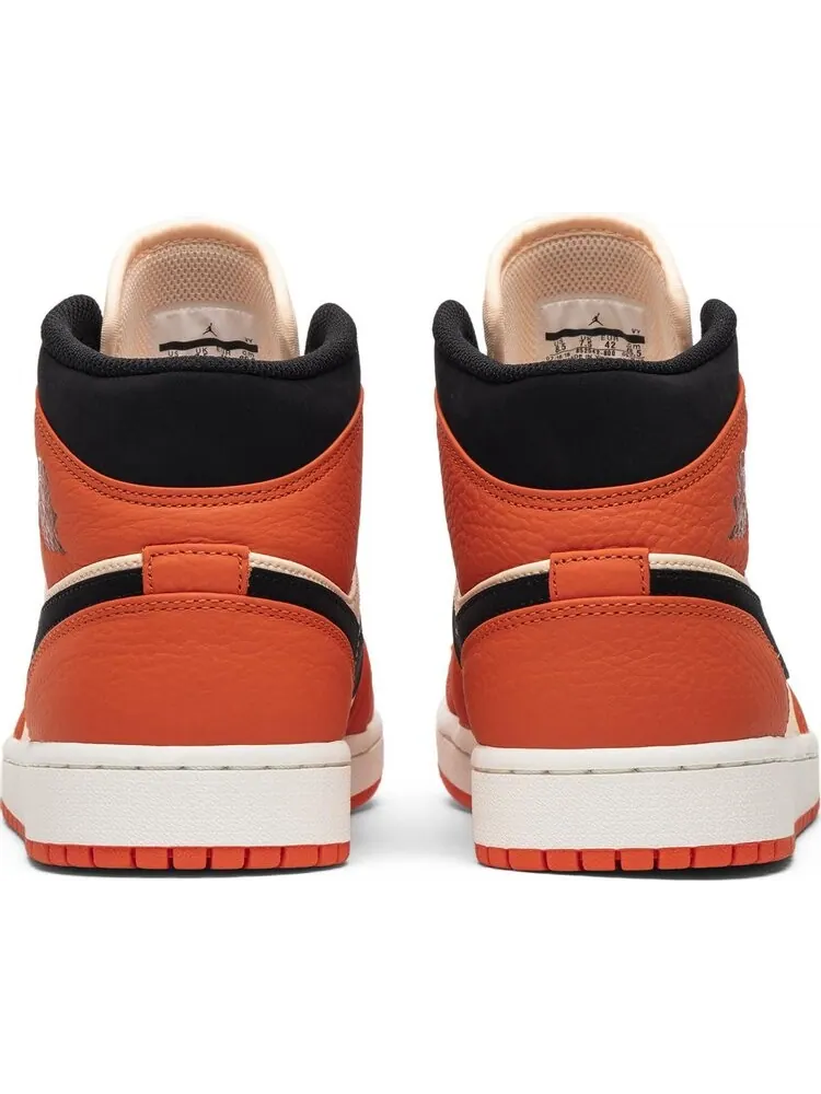 Кроссовки Air Jordan 1 Retro Mid SE Team Orange — изображение 5 из 7, оранжевый