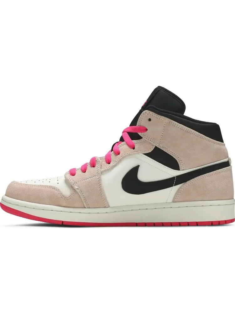 Кроссовки Air Jordan 1 Mid SE Crimson Tint — изображение 3 из 8, розовый