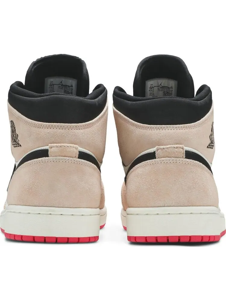 Кроссовки Air Jordan 1 Mid SE Crimson Tint — изображение 6 из 8, розовый