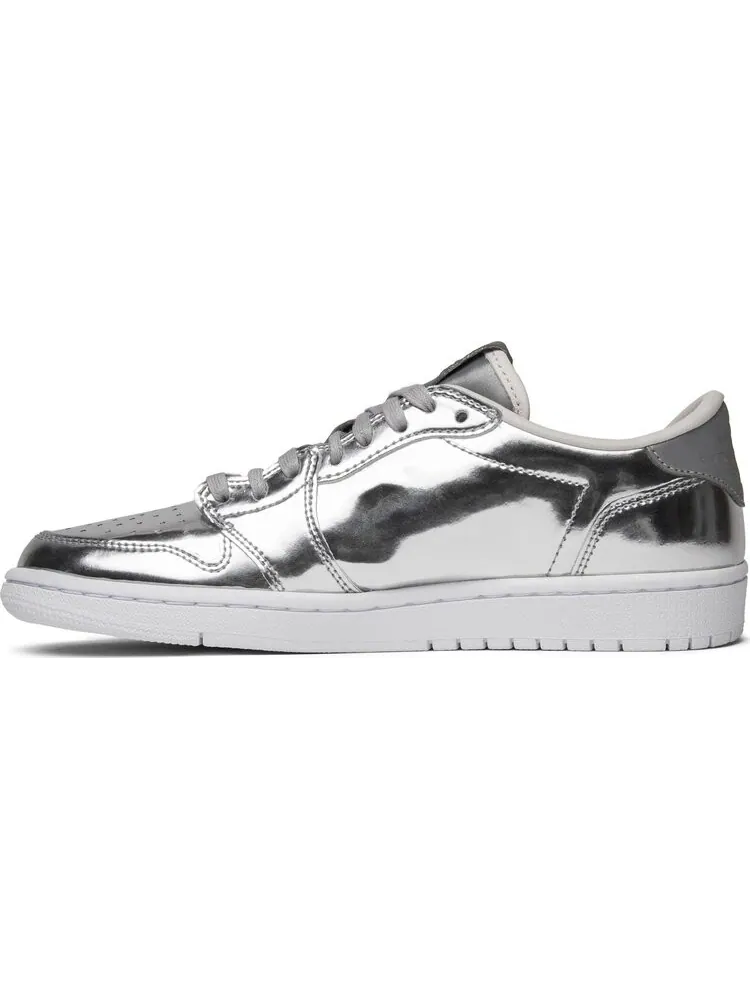 Кроссовки Air Jordan 1 Retro Low OG Pinnacle Metallic Silver — изображение 3 из 8, серебряный