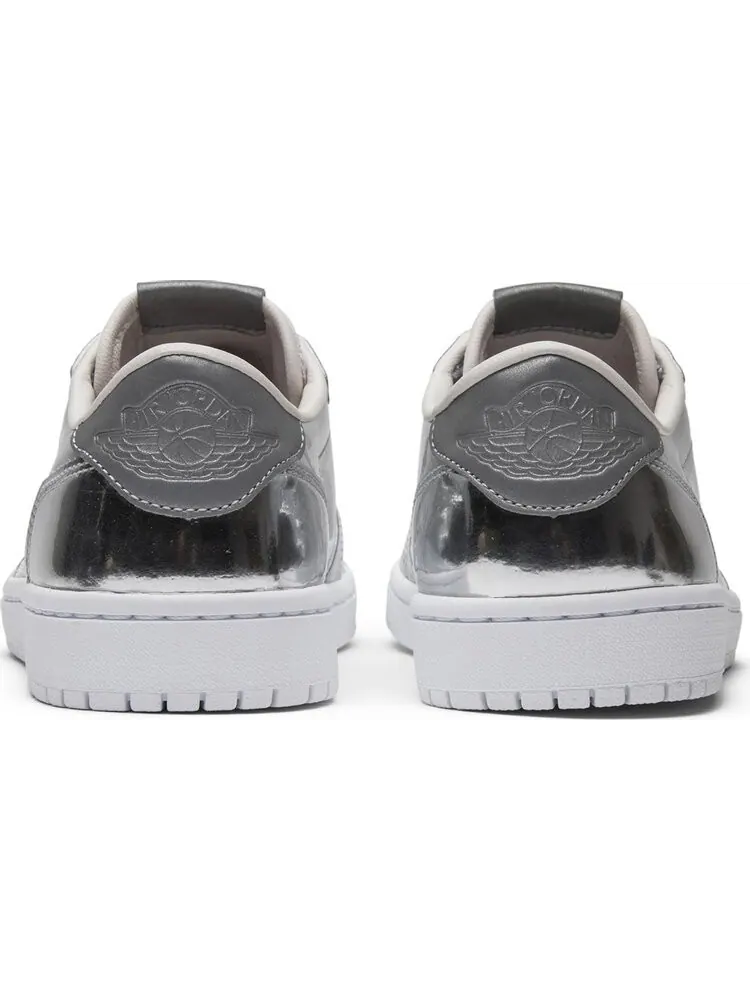 Кроссовки Air Jordan 1 Retro Low OG Pinnacle Metallic Silver — изображение 6 из 8, серебряный