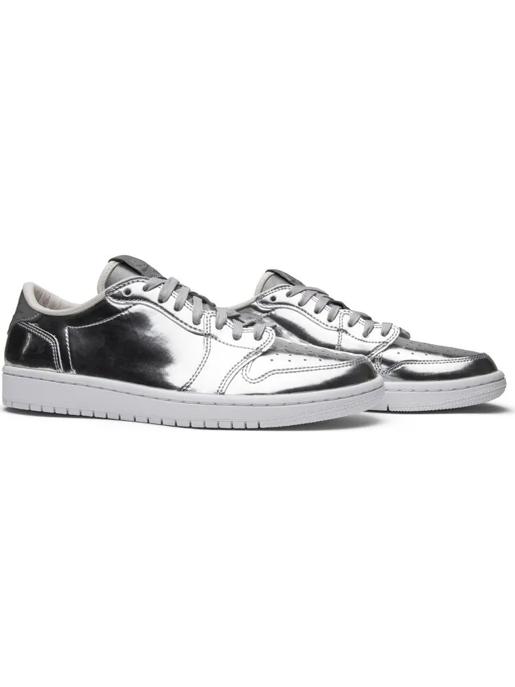 Кроссовки Air Jordan 1 Retro Low OG Pinnacle Metallic Silver — изображение 8 из 8, серебряный