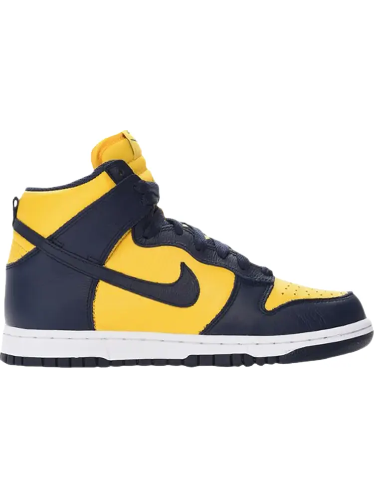 Кроссовки Nike Wmns Dunk High QS 'Michigan' — изображение 1 из 1, желтый