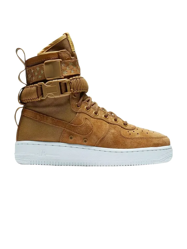 Кроссовки Nike Wmns SF Air Force 1 High 'Muted Bronze' — изображение 1 из 1, желтый