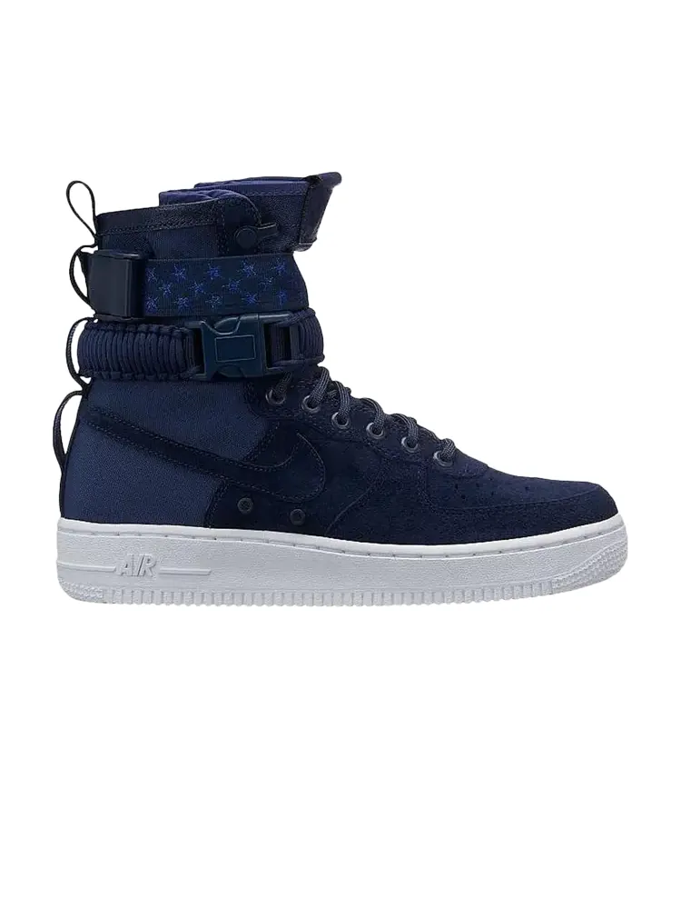 Кроссовки Nike Wmns SF Air Force 1 High 'Midnight Navy' — изображение 1 из 1, синий