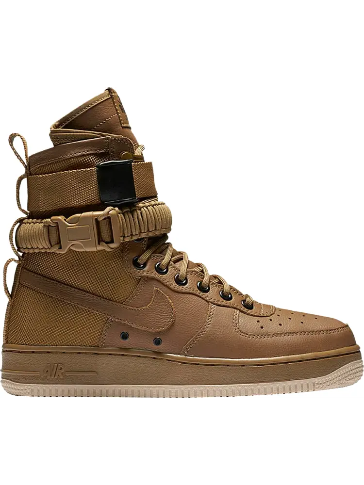 Кроссовки Nike Wmns SF Air Force 1 High 'Golden Beige' — изображение 1 из 7, коричневый