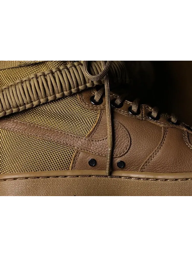 Кроссовки Nike Wmns SF Air Force 1 High 'Golden Beige' — изображение 7 из 7, коричневый